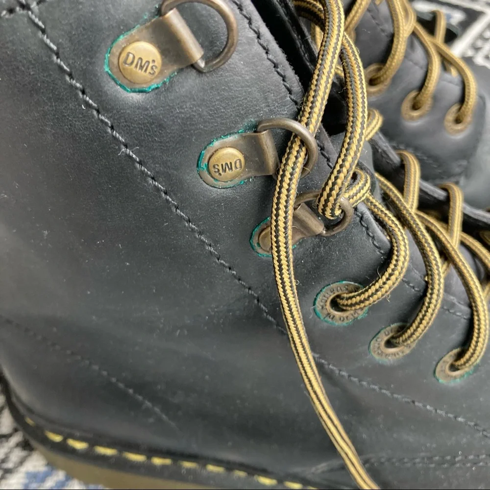 Dr. Martens Luana Black Leather Combat Boots Doc Martens - Picture 3 of 12